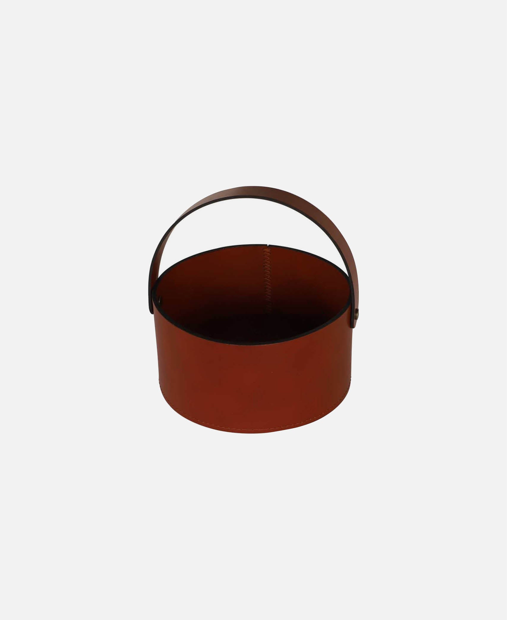 Cesta Con Asa Cinde - Marrón Ø 15 x 8 cm