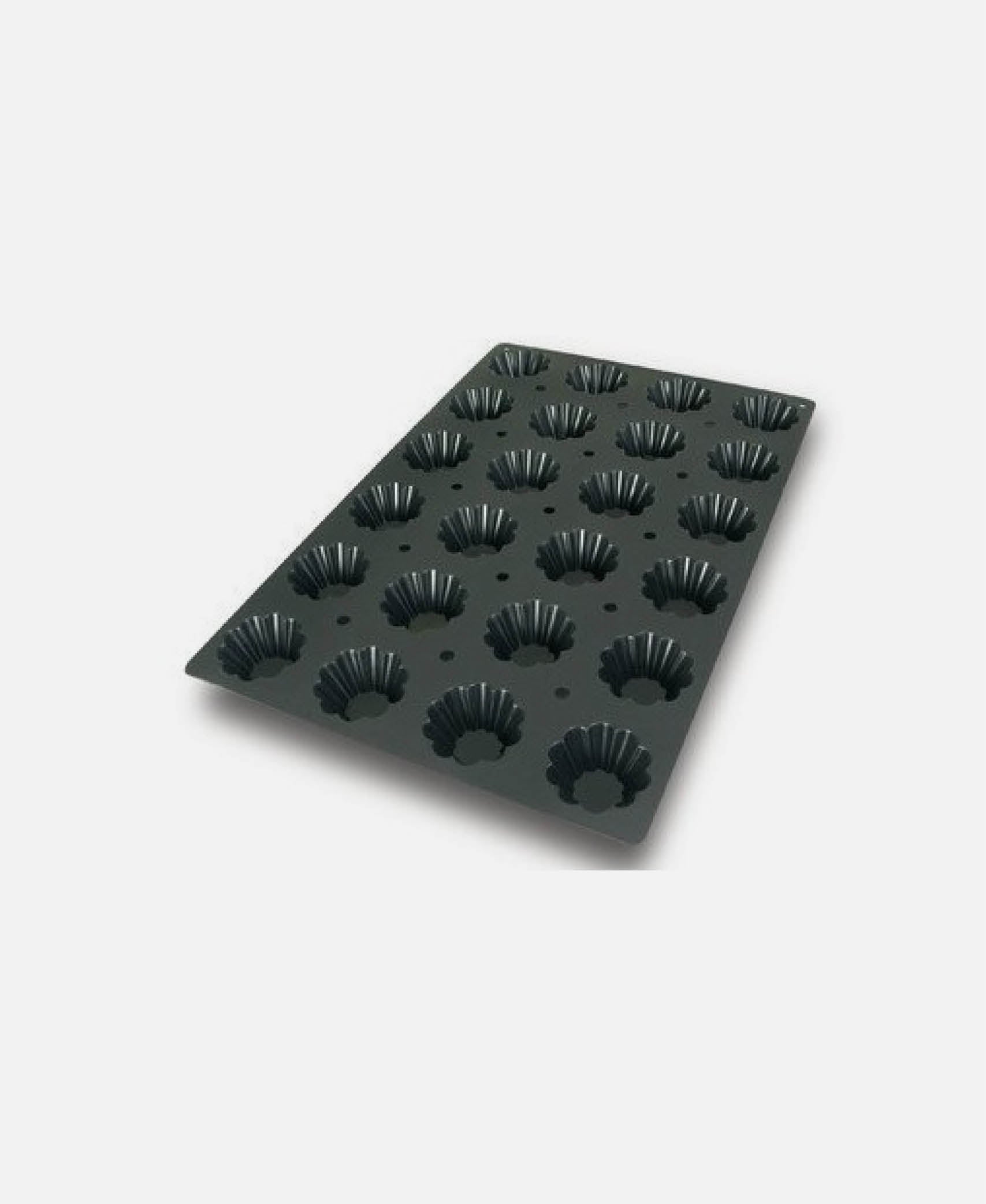 Molde Briochette 24 Cavidades - Negro 7,9 x 3,5 cm