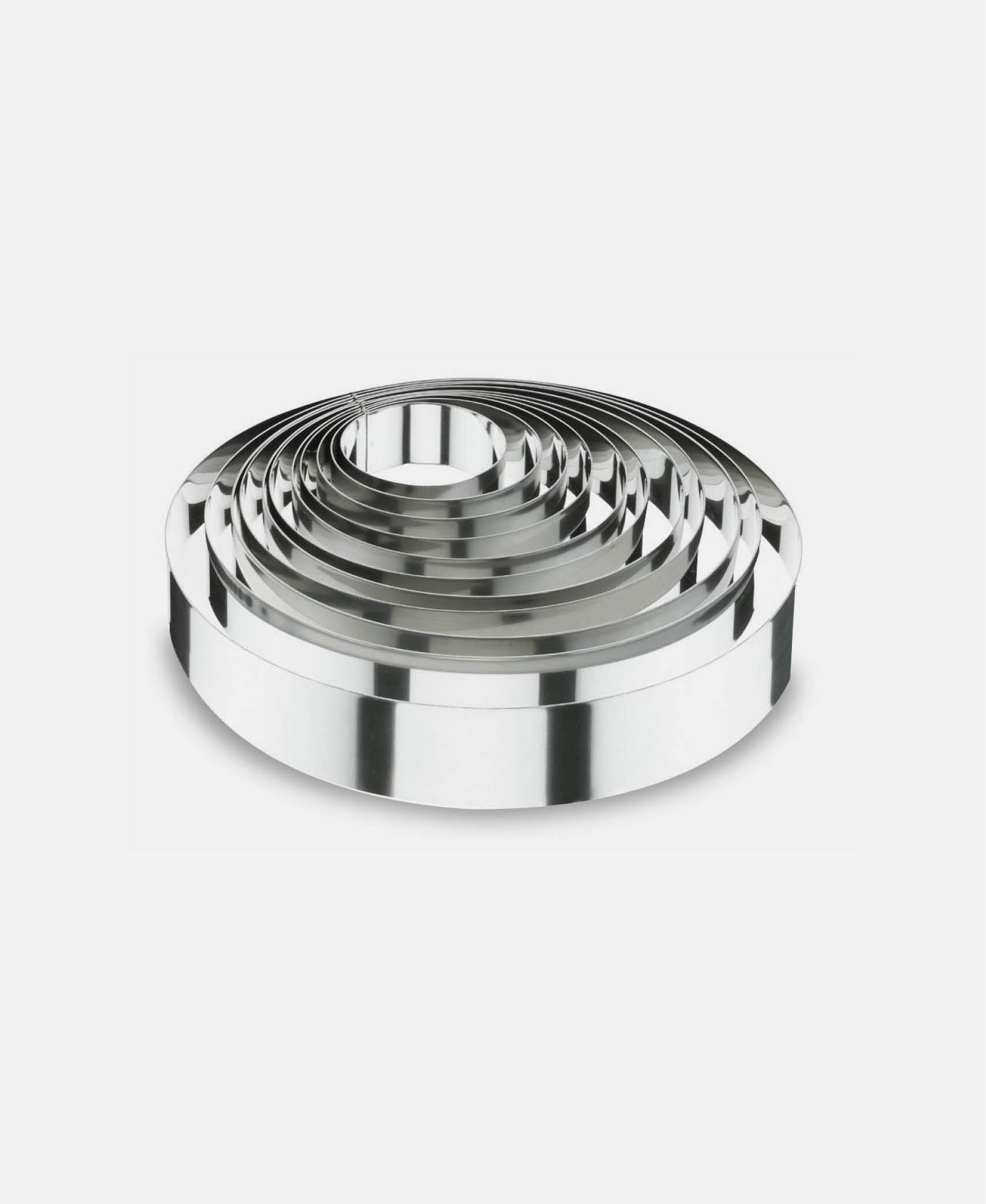 Molde Aro Redondo - Inox Ø 20 x 4,5 cm