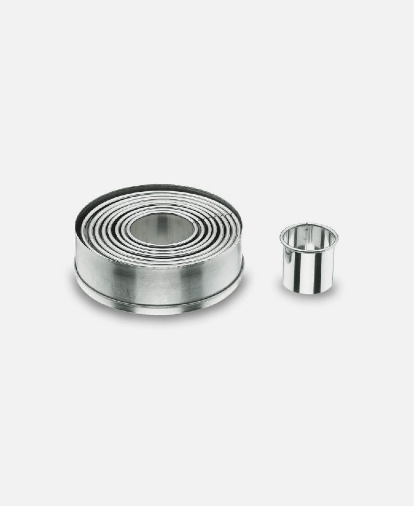 Cortapastas Lisos Set 9 - Inox
