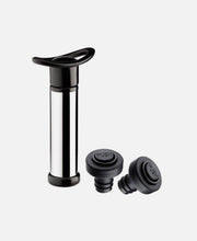 Pack 2 Tapón Bomba Vacío Vino - Negro
