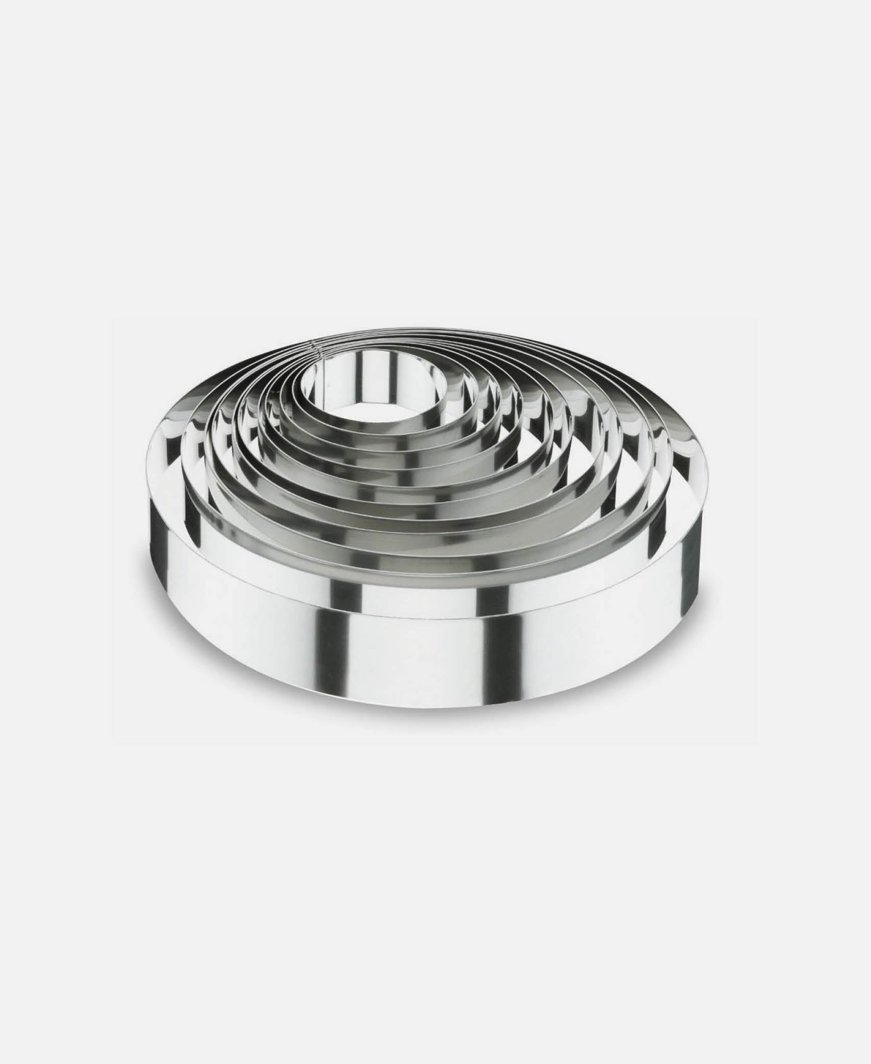 Molde Aro Redondo - Inox Ø 8 x 4 cm