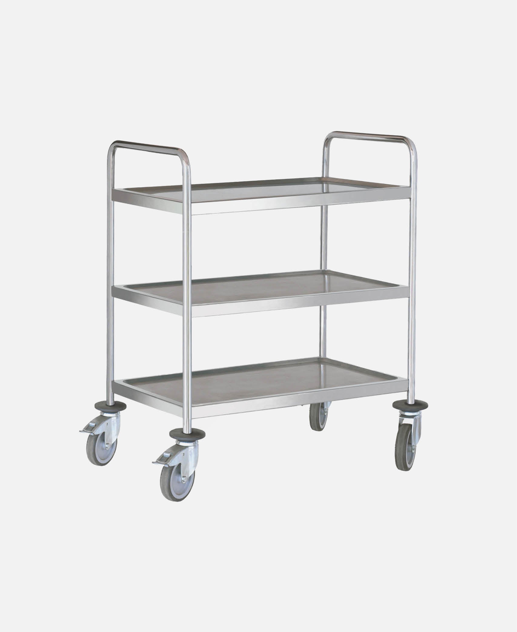 Carro Servicio 3 Estantes - Inox 88 x 58 h 101,5 cm