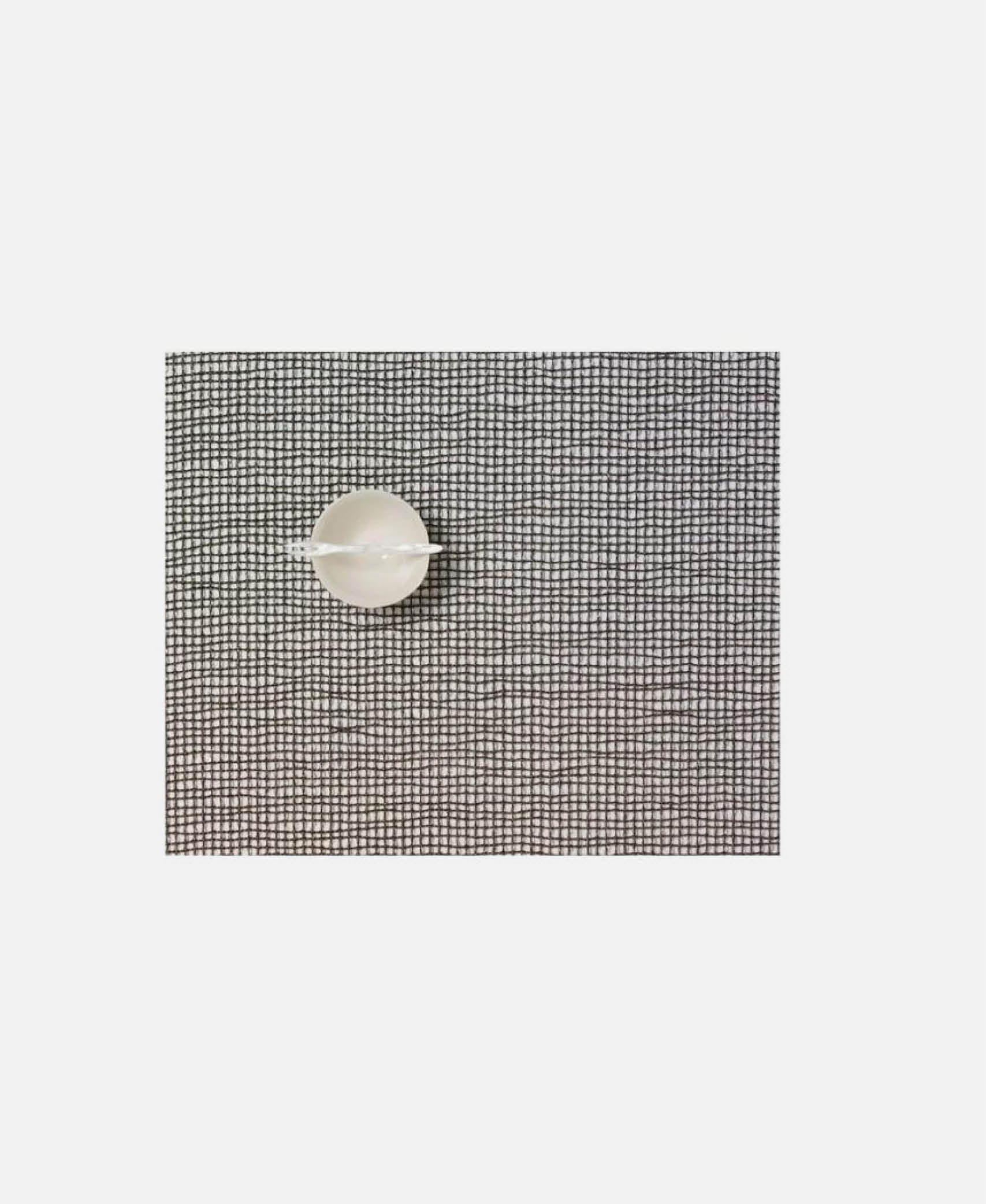 Mantel Woven Lattice  - Caviar