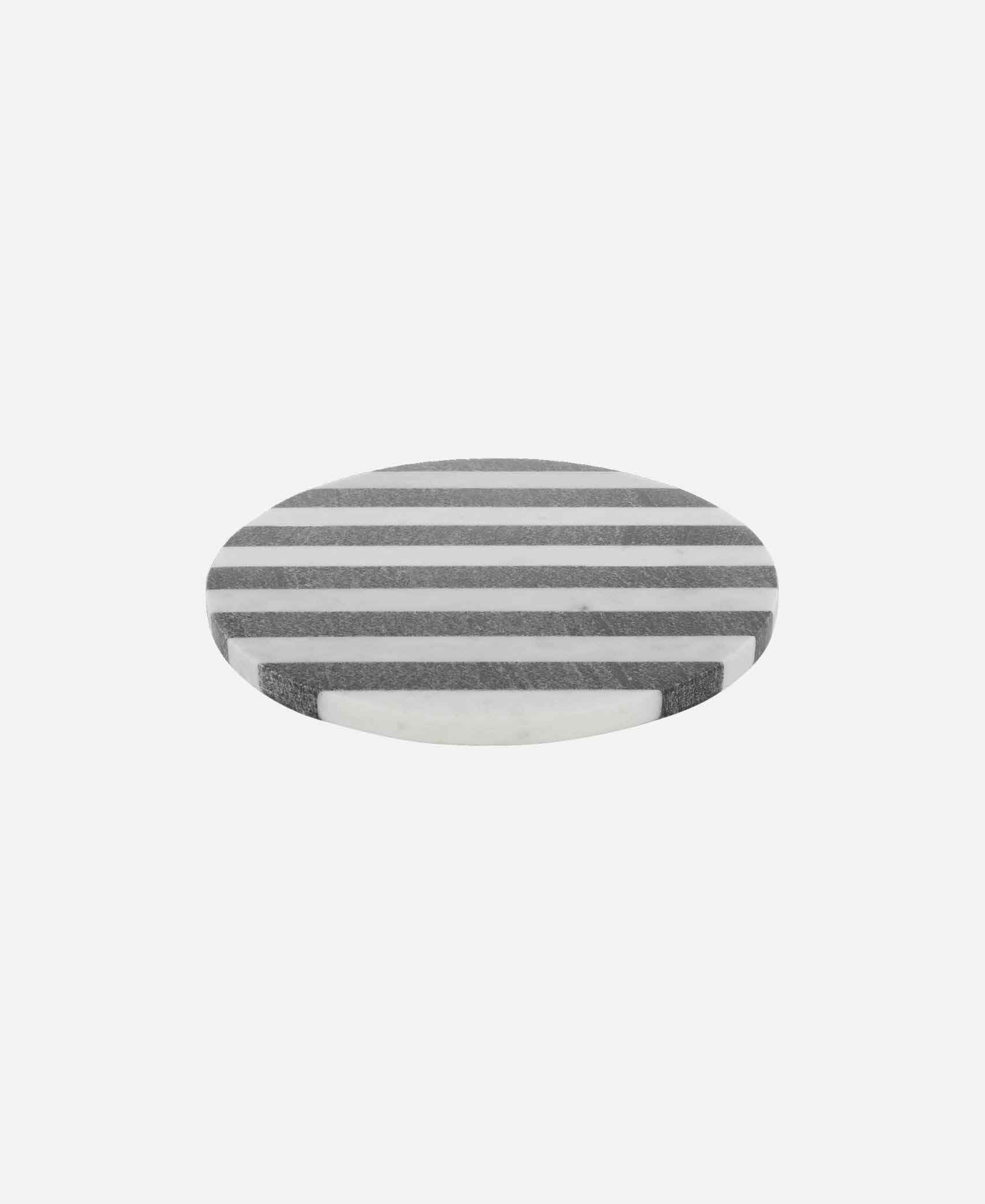 Bandeja plana redonda Spotlights - Negro