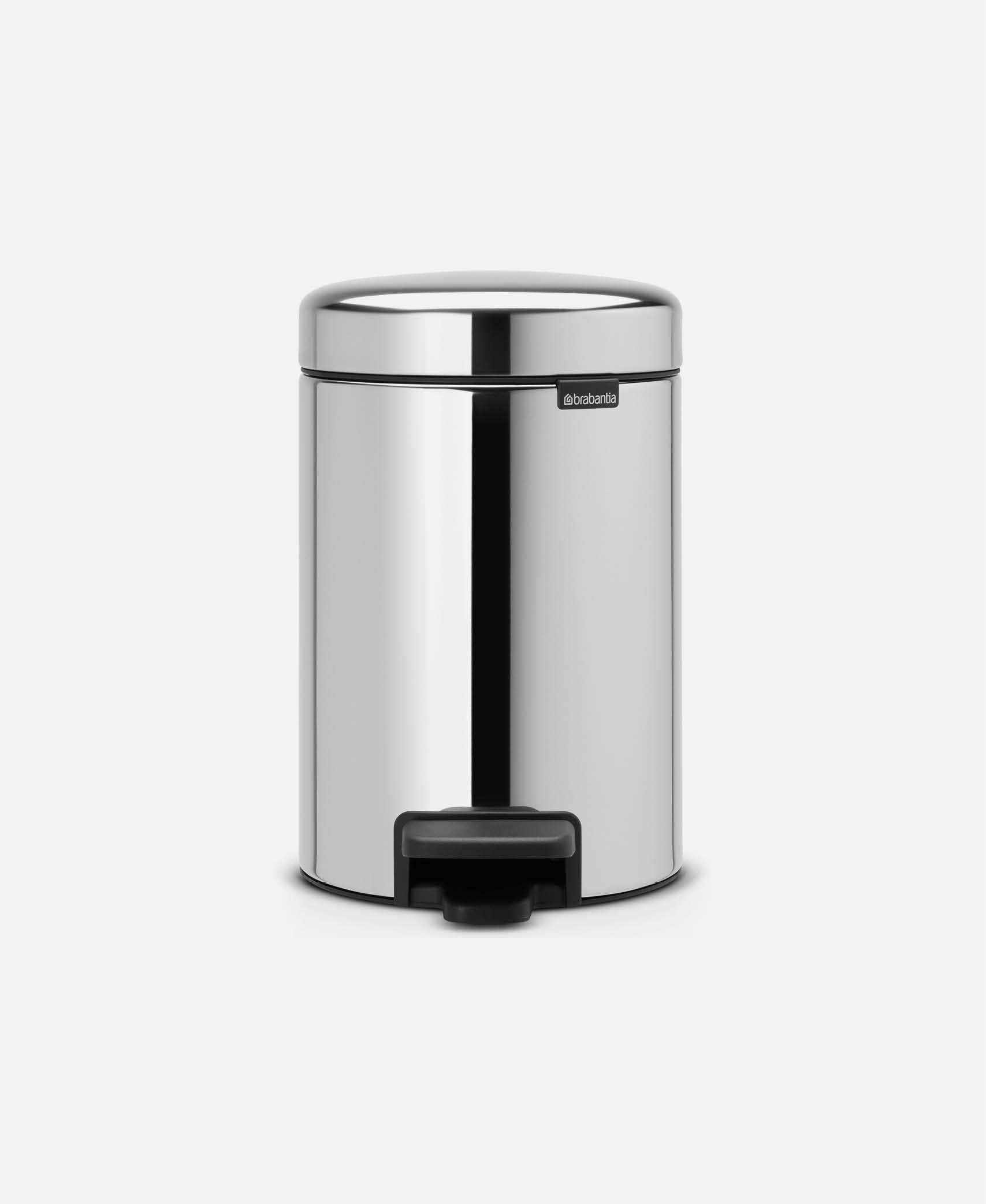 Papelera Con Pedal - Inox 27,2 x 20,5 h 29,1 cm (5 l)