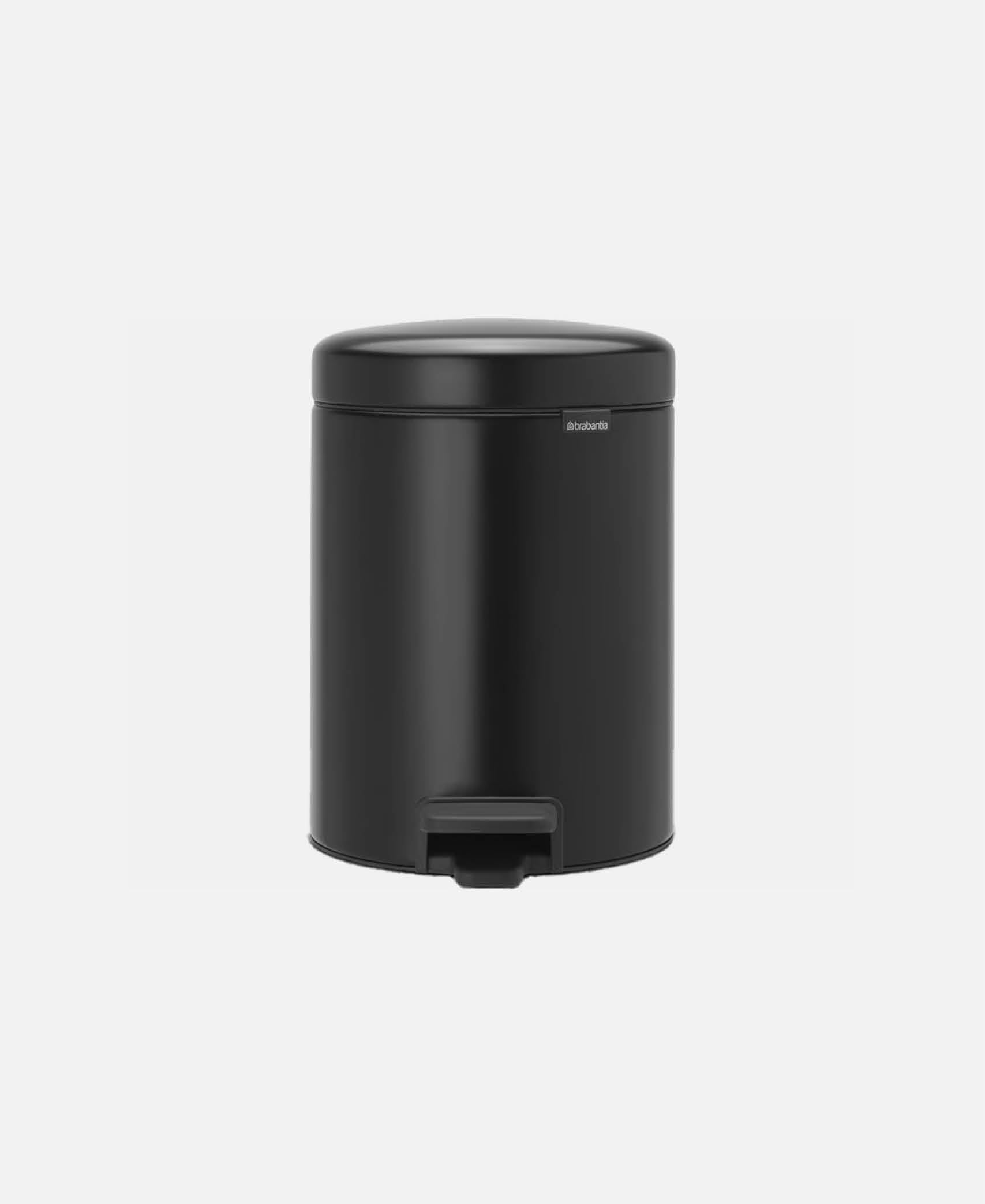 Papelera Con Pedal Newicon - Negro Ø 20,5 h 29,1 cm (5 l)