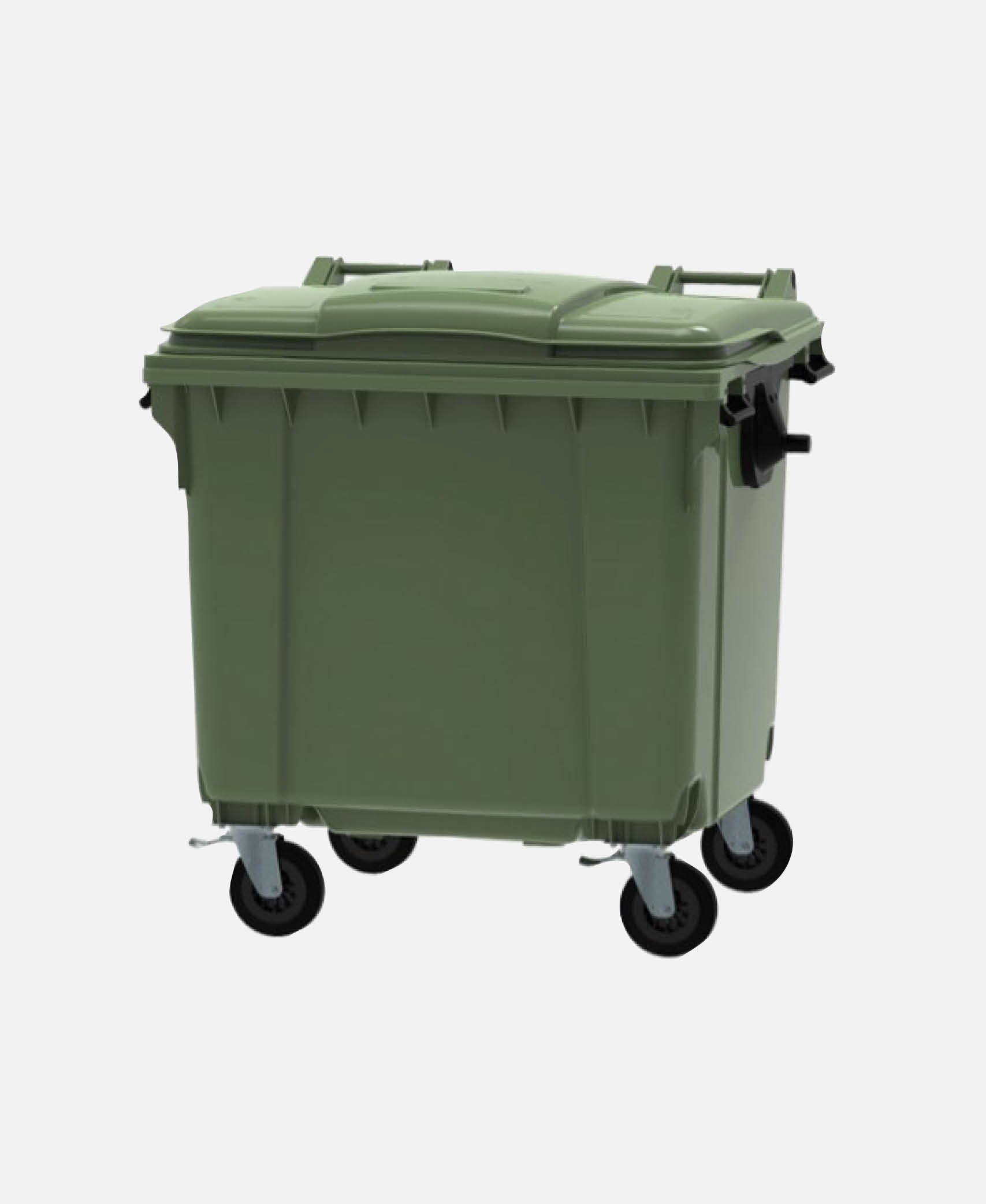 Contenedor Con Tapa - Verde 1373 x 1073 h 1354 cm (1100 l)