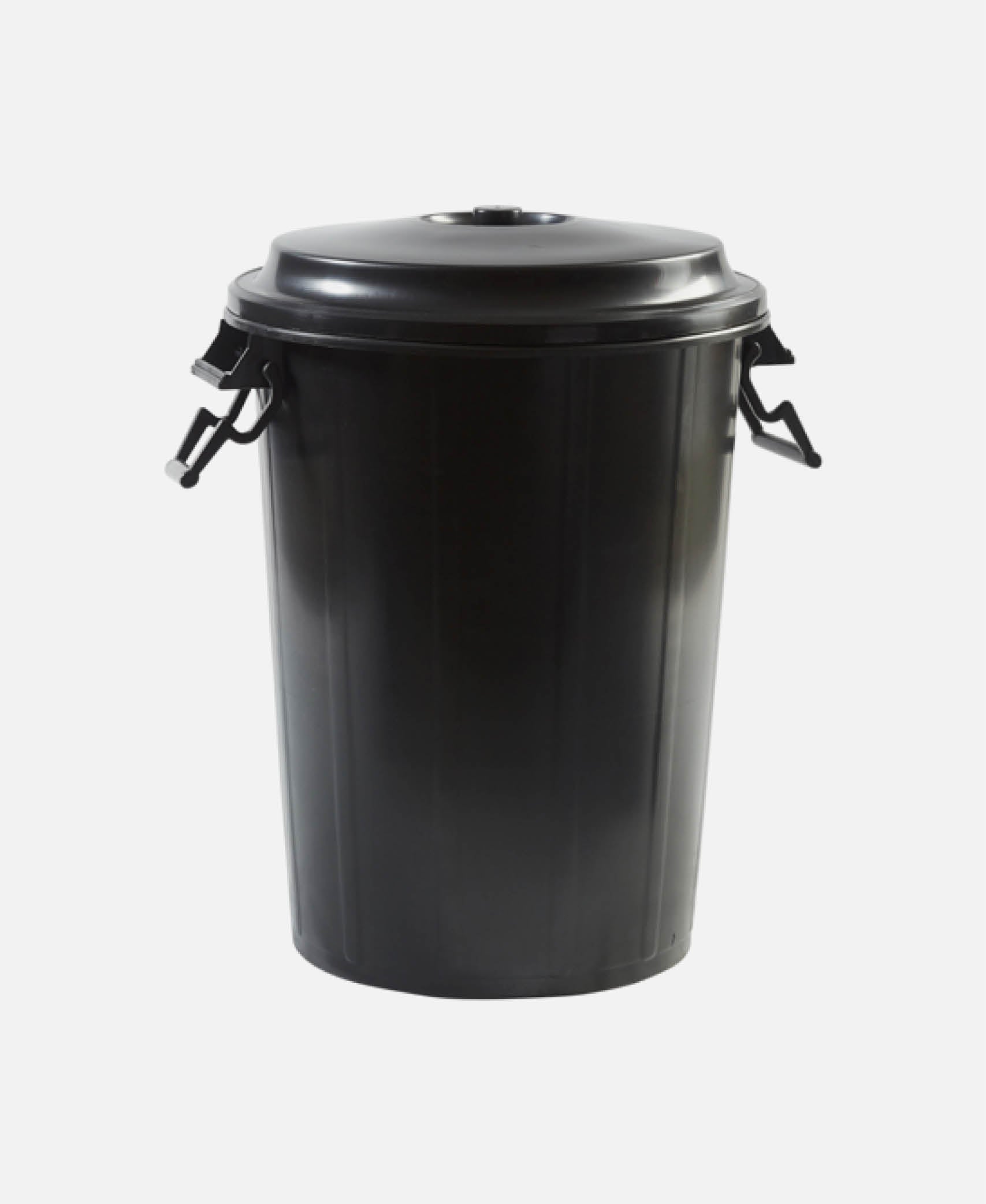 Contenedor Redondo Con Tapa - Negro 63 x 75 cm (100 l)