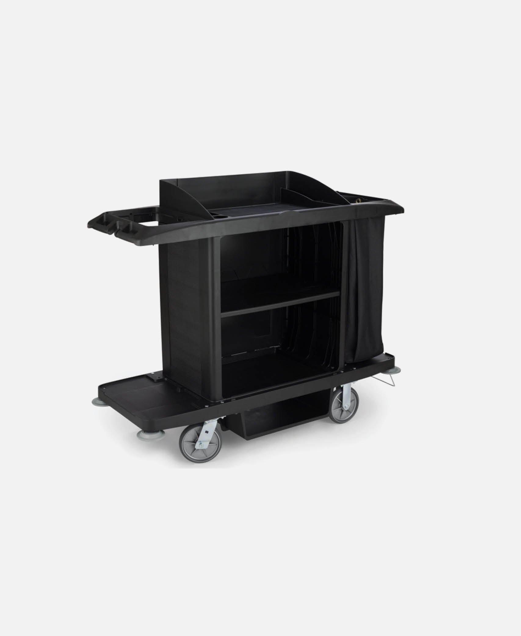 Carro Camarera Grande - Negro 152,4 x 55,9 h 127 cm