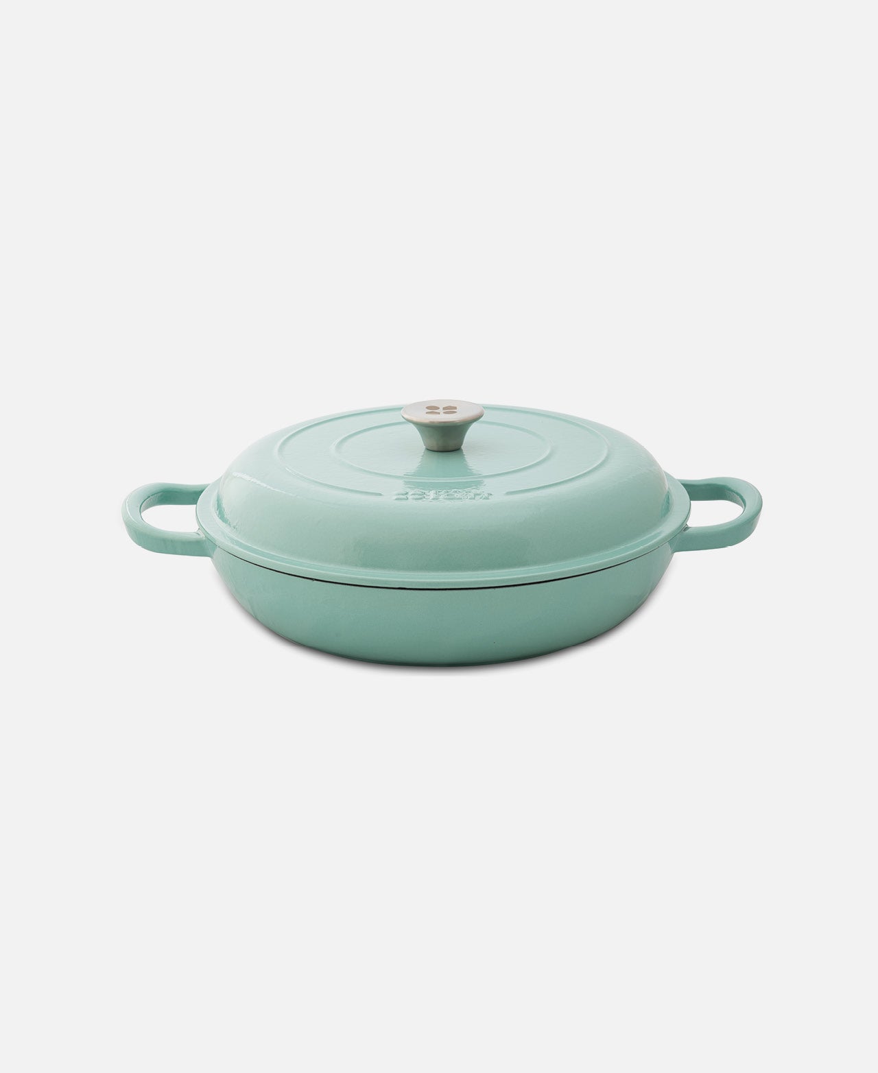 Cocotte Redonda Baja - Verde Menta
