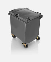 Contenedor tapa plana  - Gris