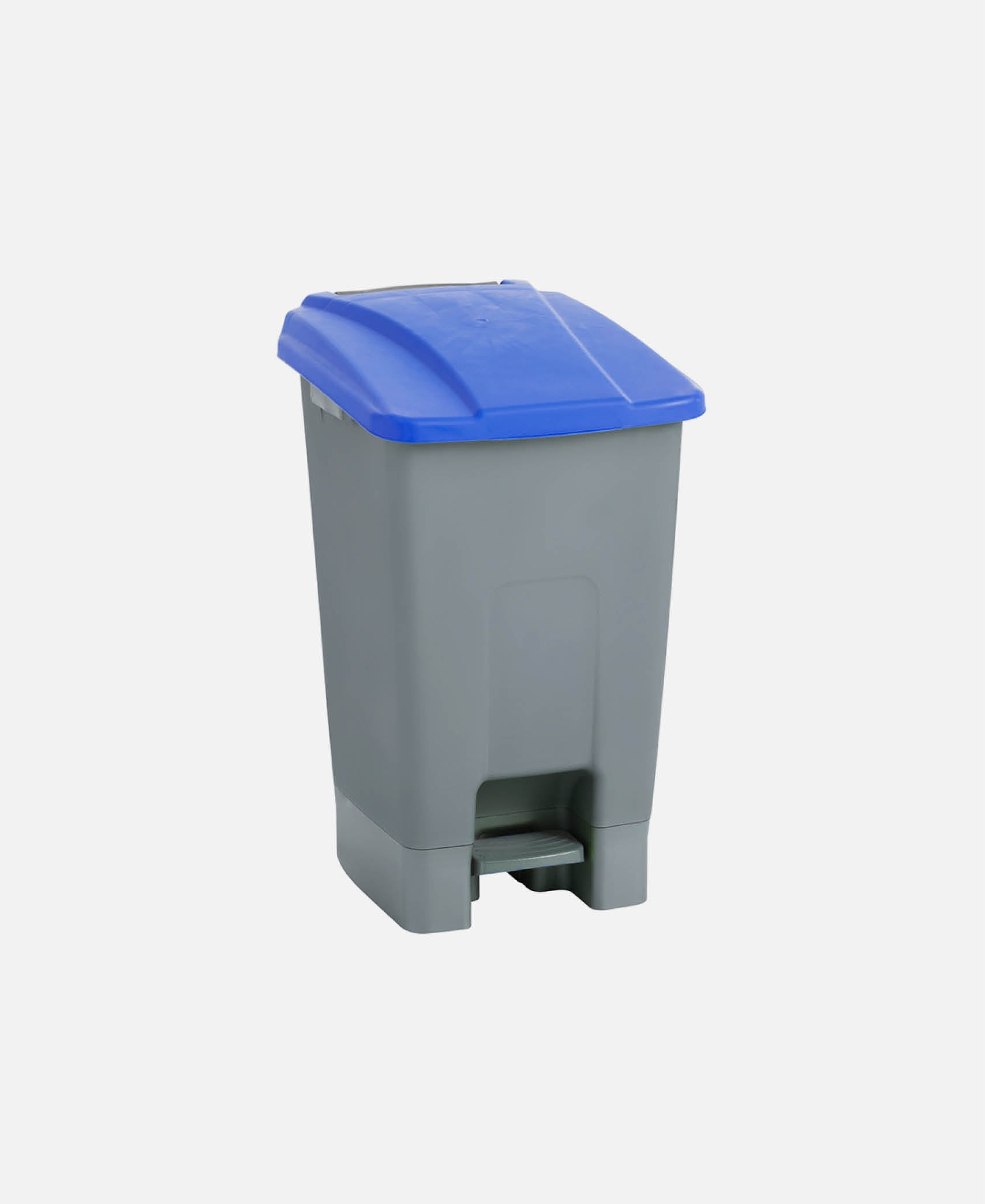 Papelera c/ pedal y ruedas  - Gris