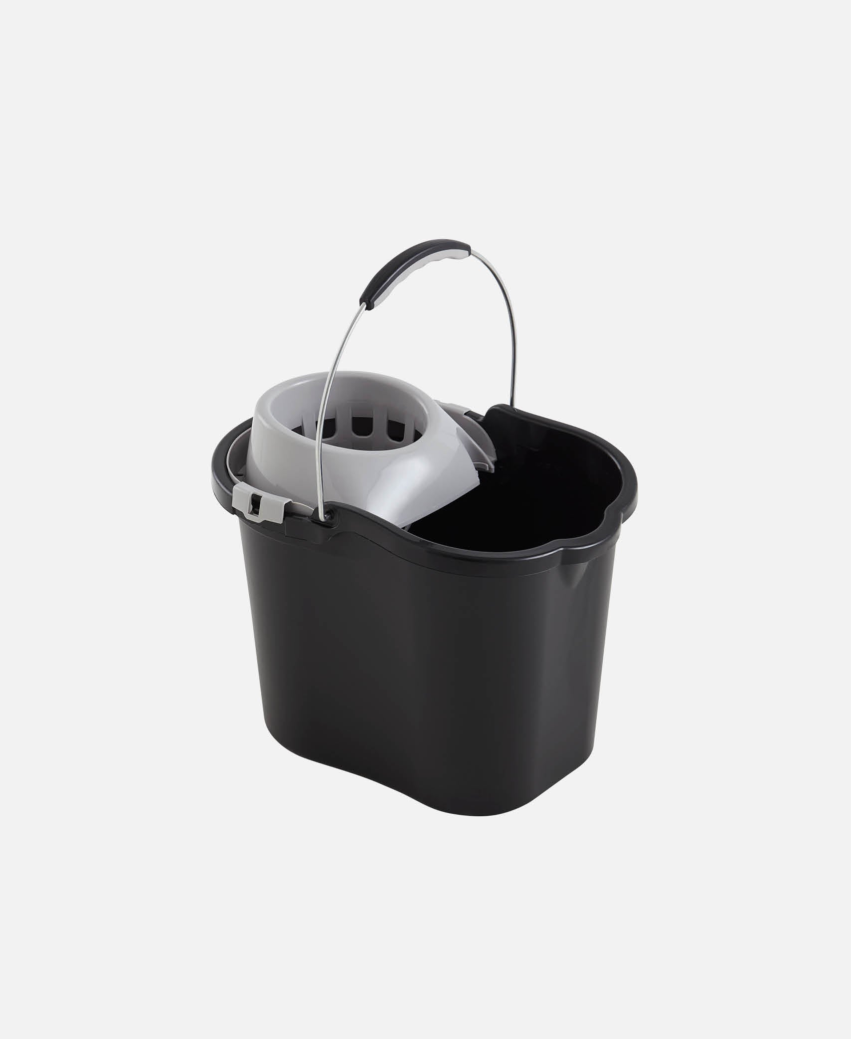 Cubo c/ asa metálica  - Negro