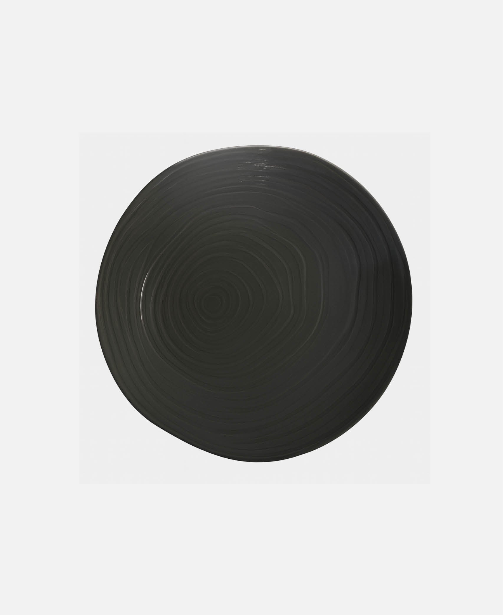 Plato llano Teck  - Transparente