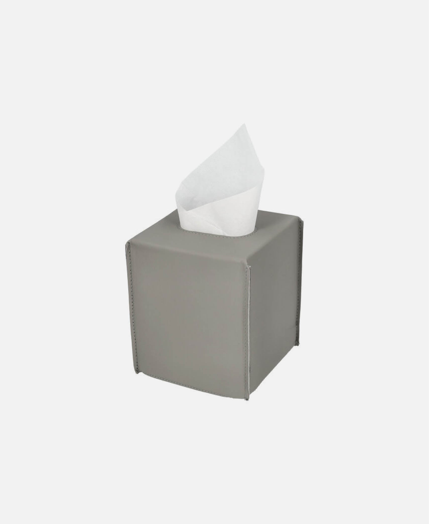 Caja de pañuelos cuadrada Anglo - Gris