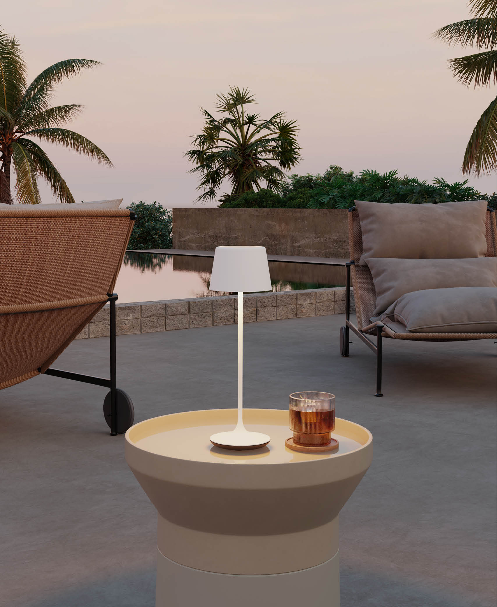 Lámpara Luzerne - Blanco