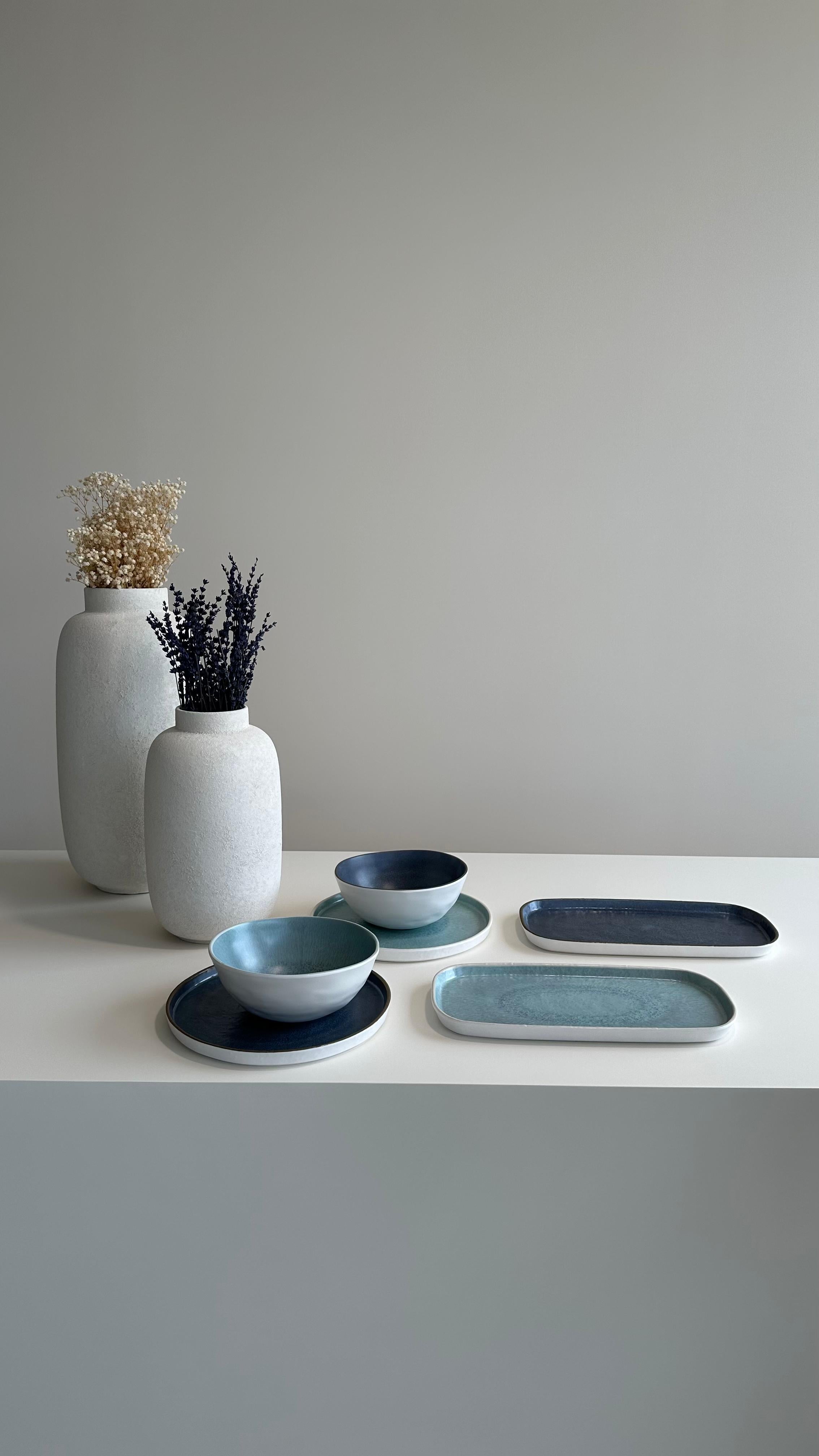 Plato apilable Ocean - Azul