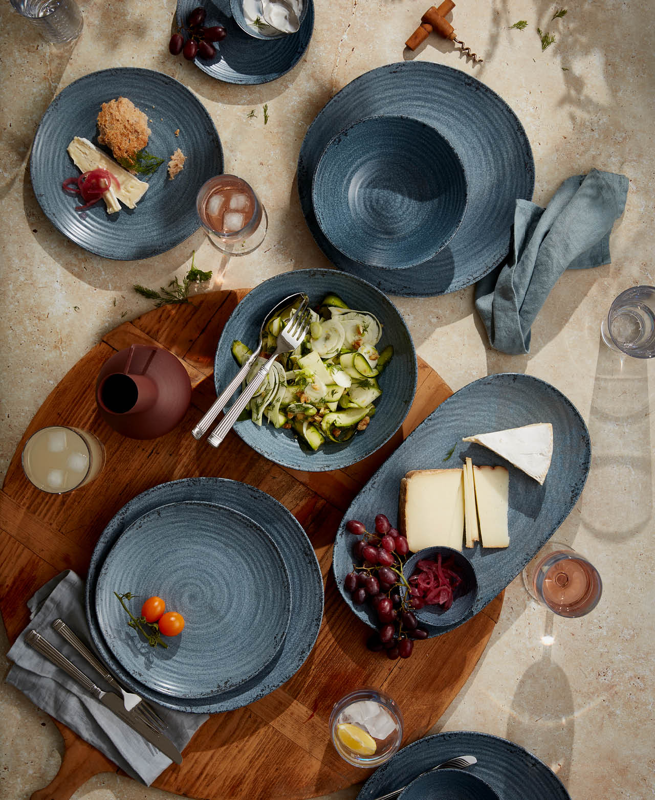 Plato Llano Pompeii - Slate