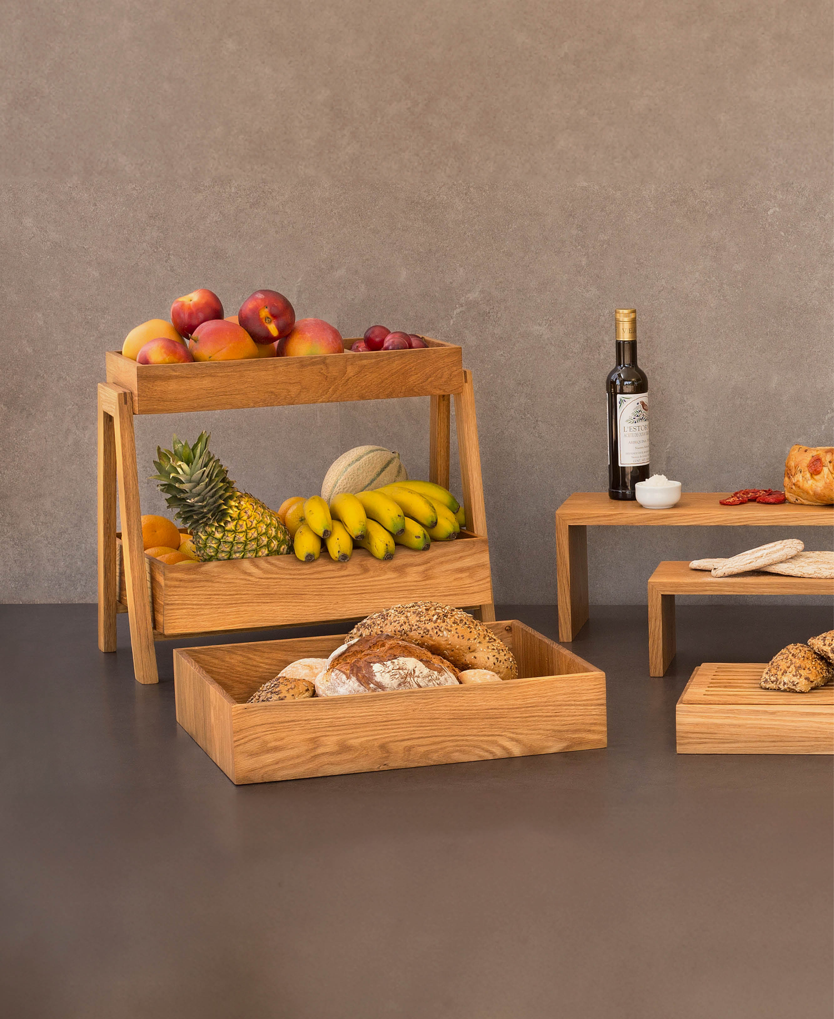 Caja Skyline - Roble