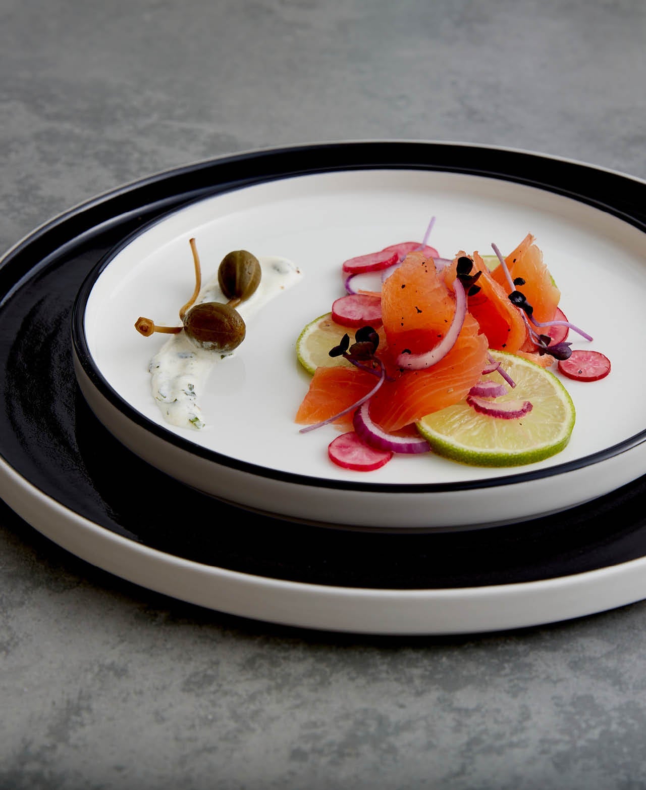 Plato Apilable Asteria - Blanco