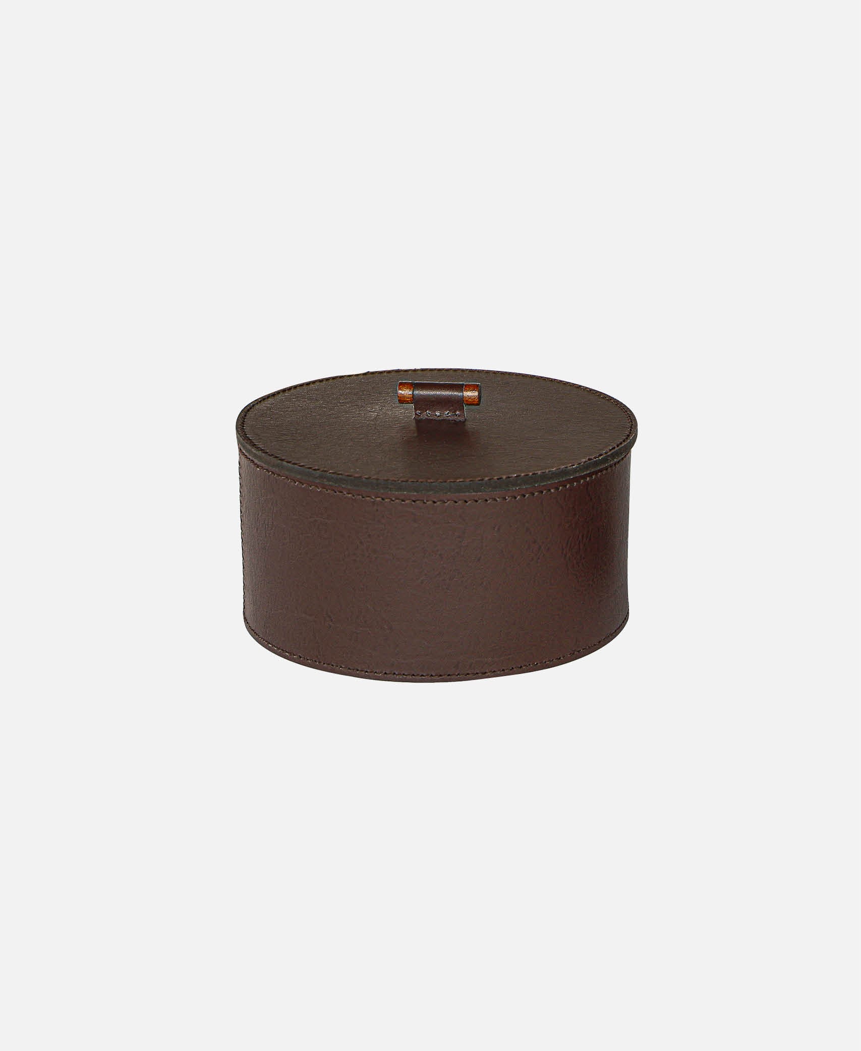 Cesta Con Tapa Cinde - Marrón Ø 15 x 8 cm