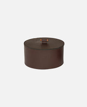 Cesta Con Tapa Cinde - Marrón Ø 15 x 8 cm