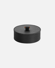 Cesta Baja Con Tapa Cinde - Negro Ø 15 x 5 cm