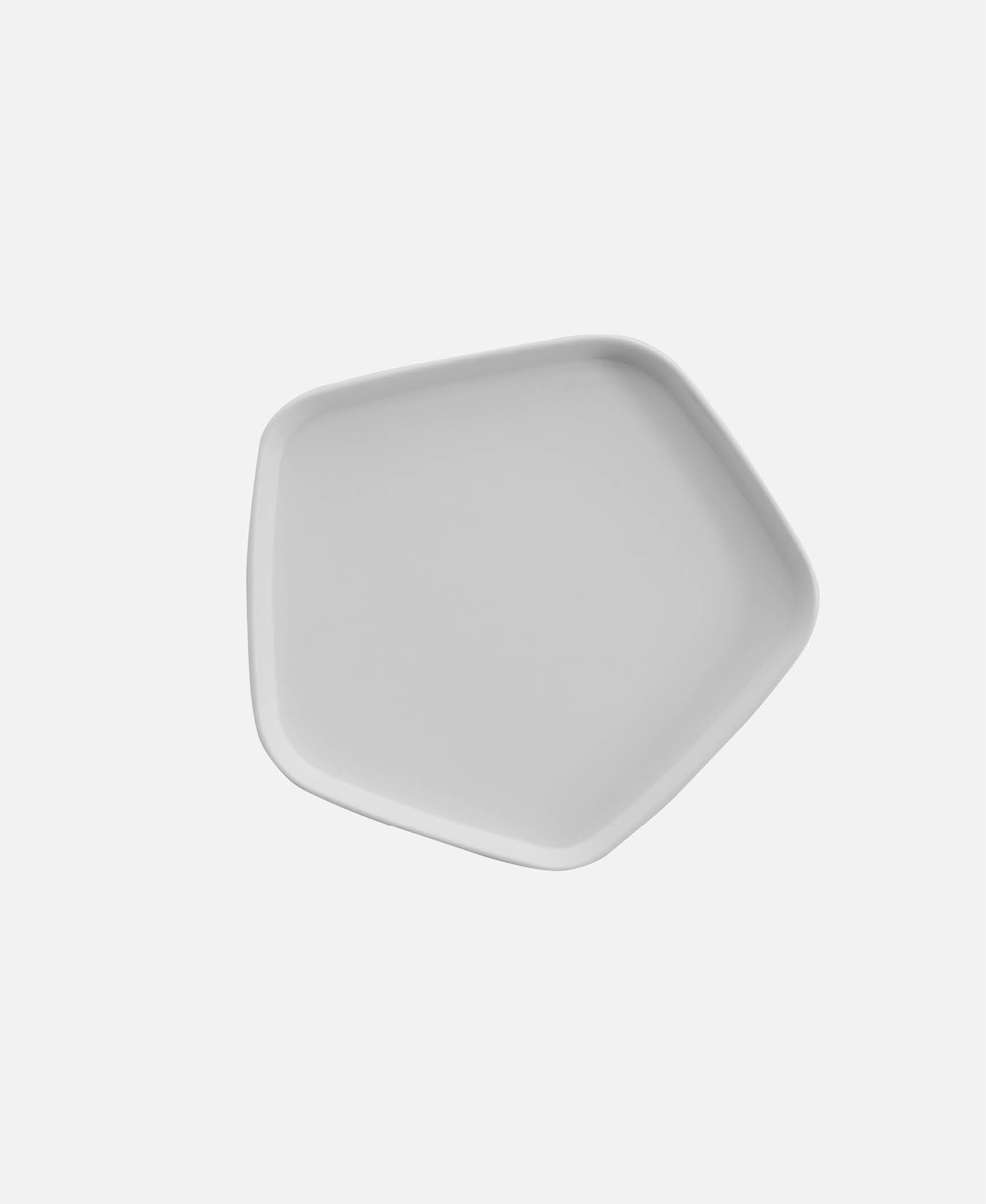 Bandeja Clochan2 - Blanco 23,7 x 21,8 h 1,8 cm