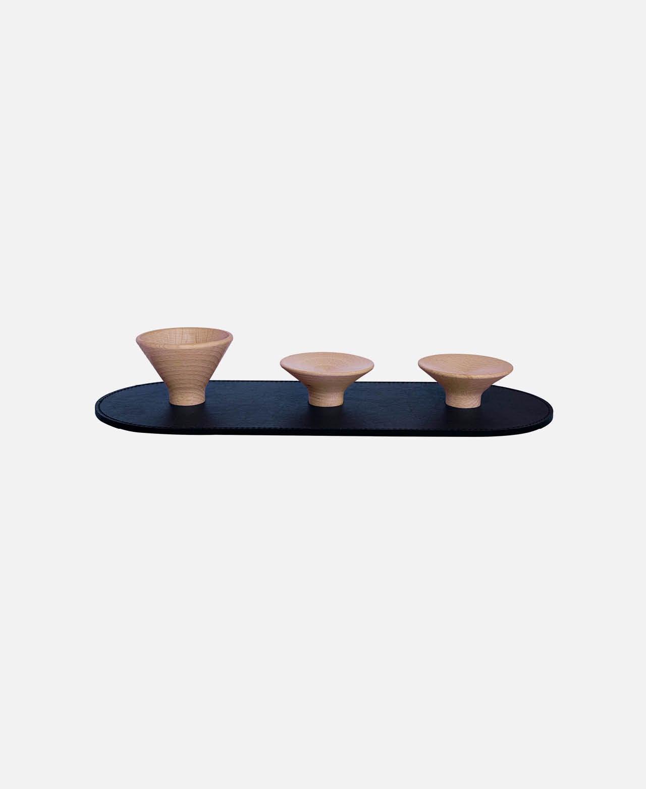 Oval Tray 3 Ring Bowls - Grain Navy