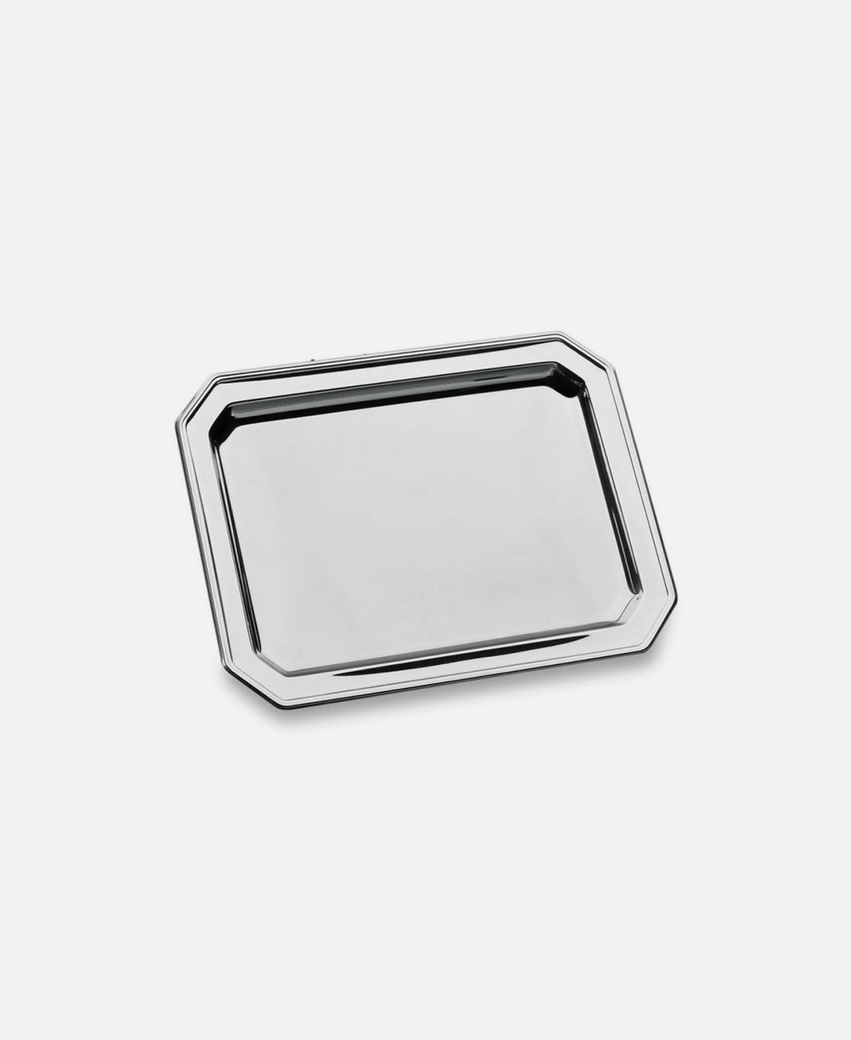 Bandeja Octogonal - Inox 31 x 24 cm