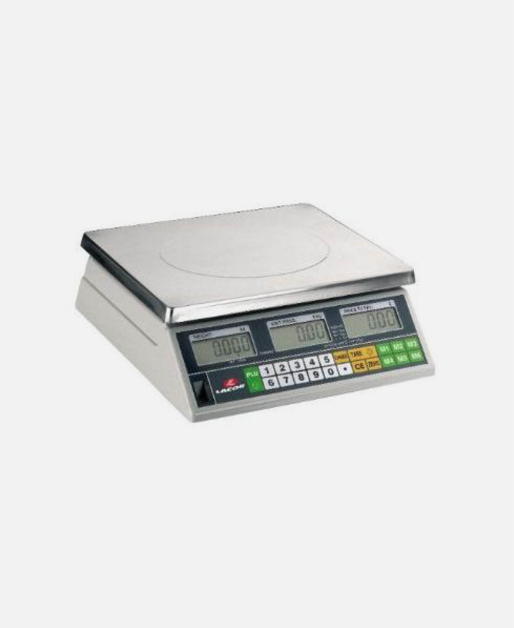 Báscula Electrónica 30 Kg - Inox 30 x 32 h 12 cm