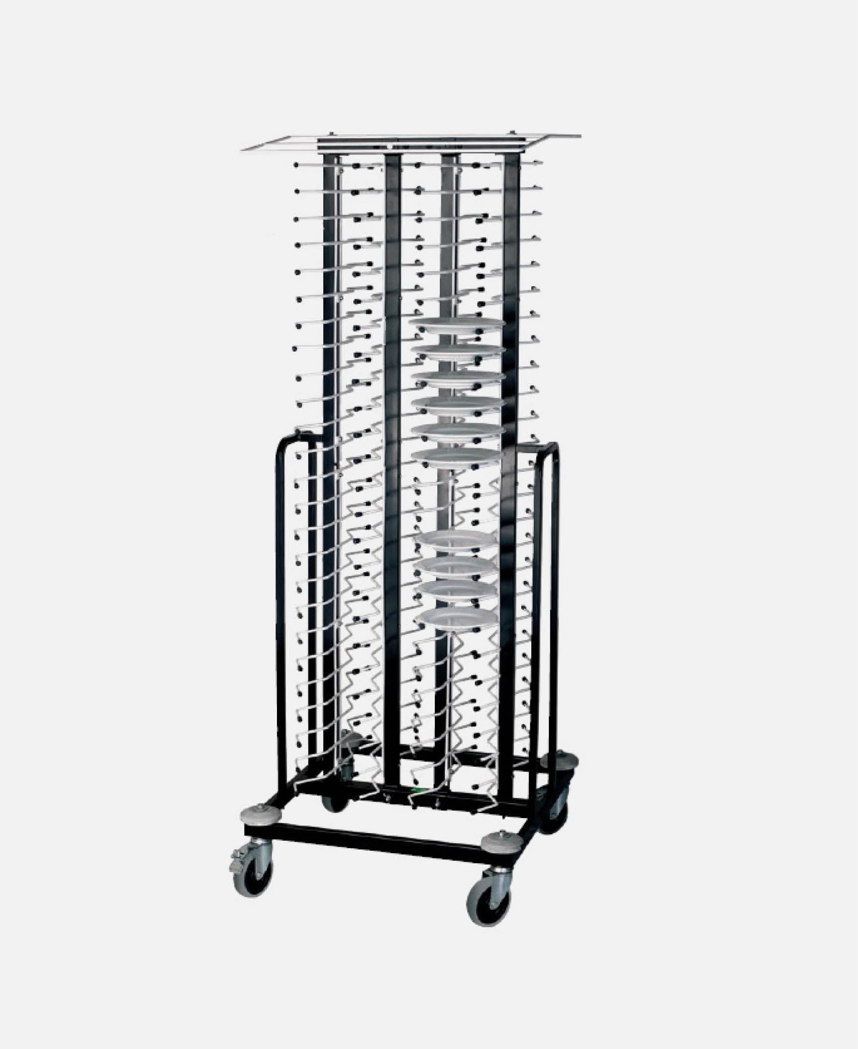 Carro Portaplatos 100 uds - Inox 70 x 70 h 195 cm