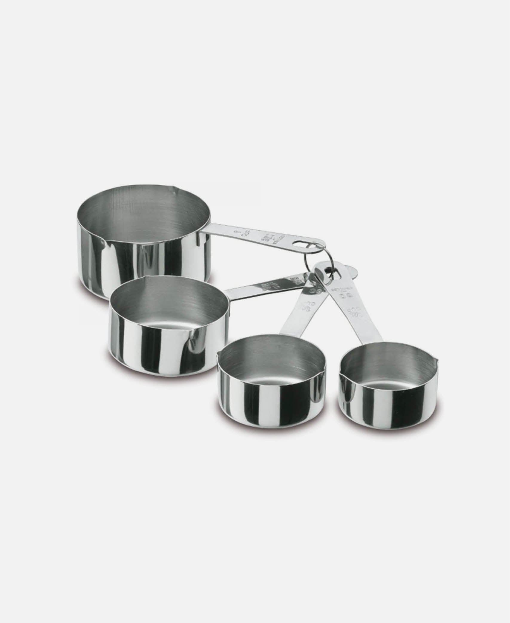 Juego 4 Cazos Medidas - Inox
