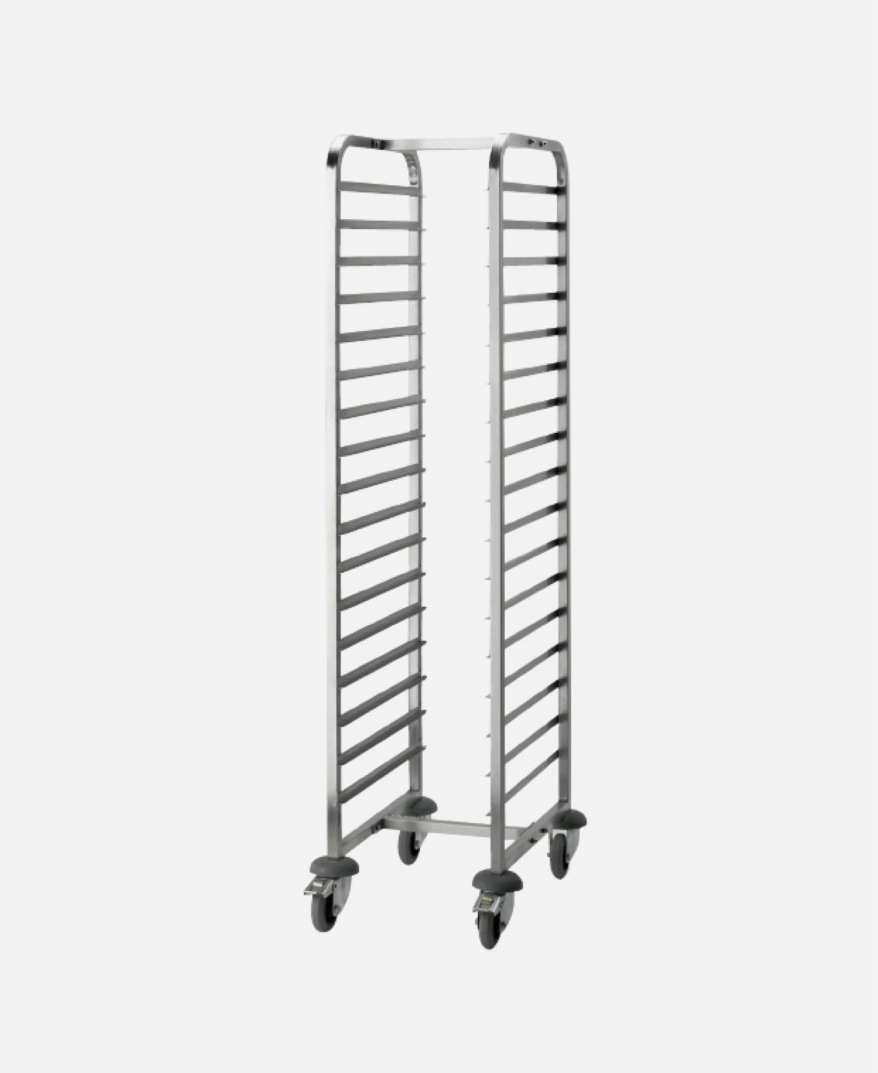 Carro Portabandejas GN 1/1 - Inox 38 x 55 h 172 cm