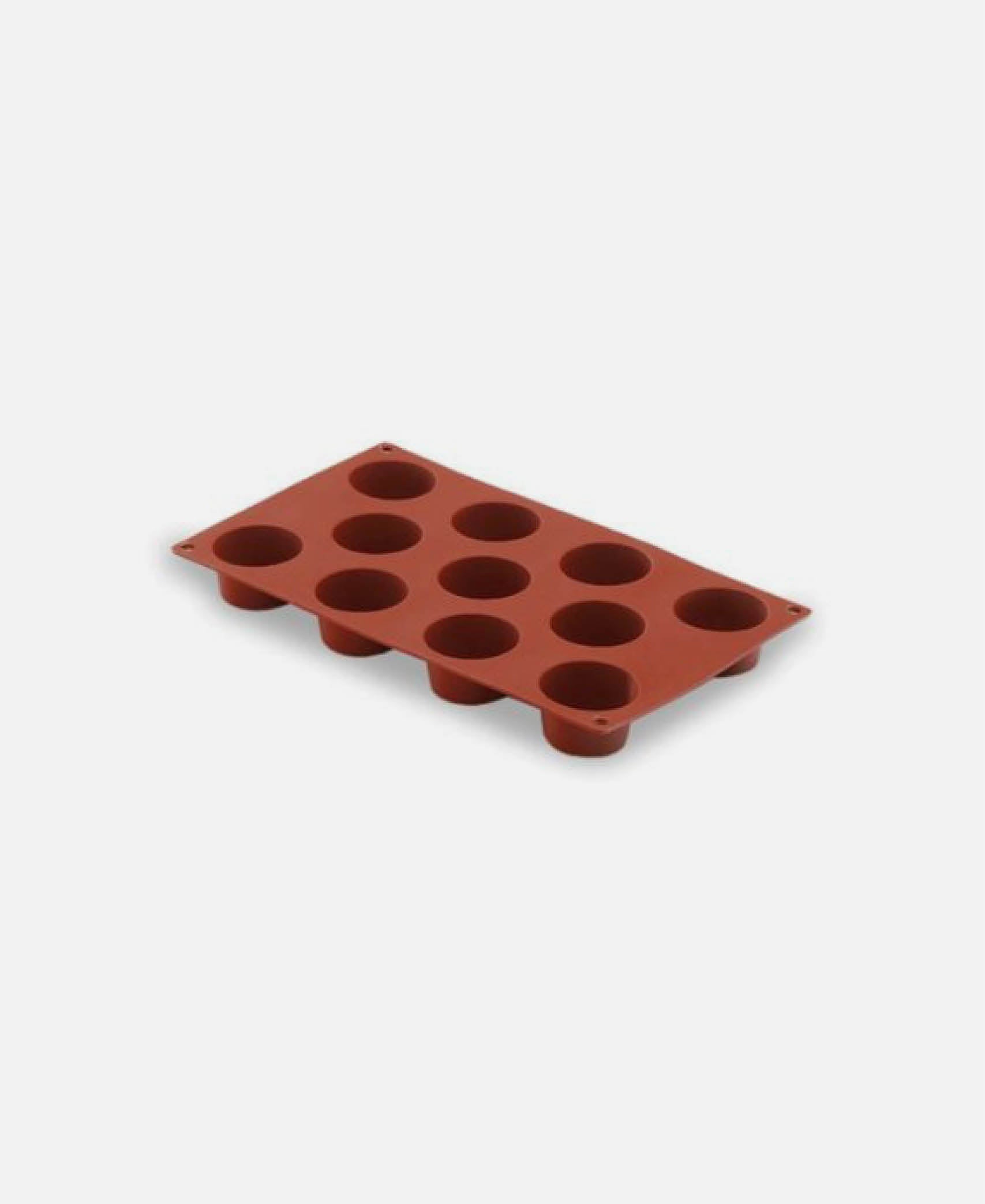 Molde Muffin 11 Cavidades - Marrón 7 x 3,5 cm