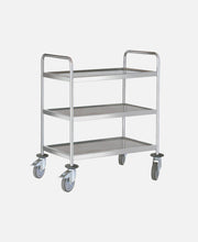 Carro Servicio 3 Estantes - Inox 88 x 58 h 101,5 cm