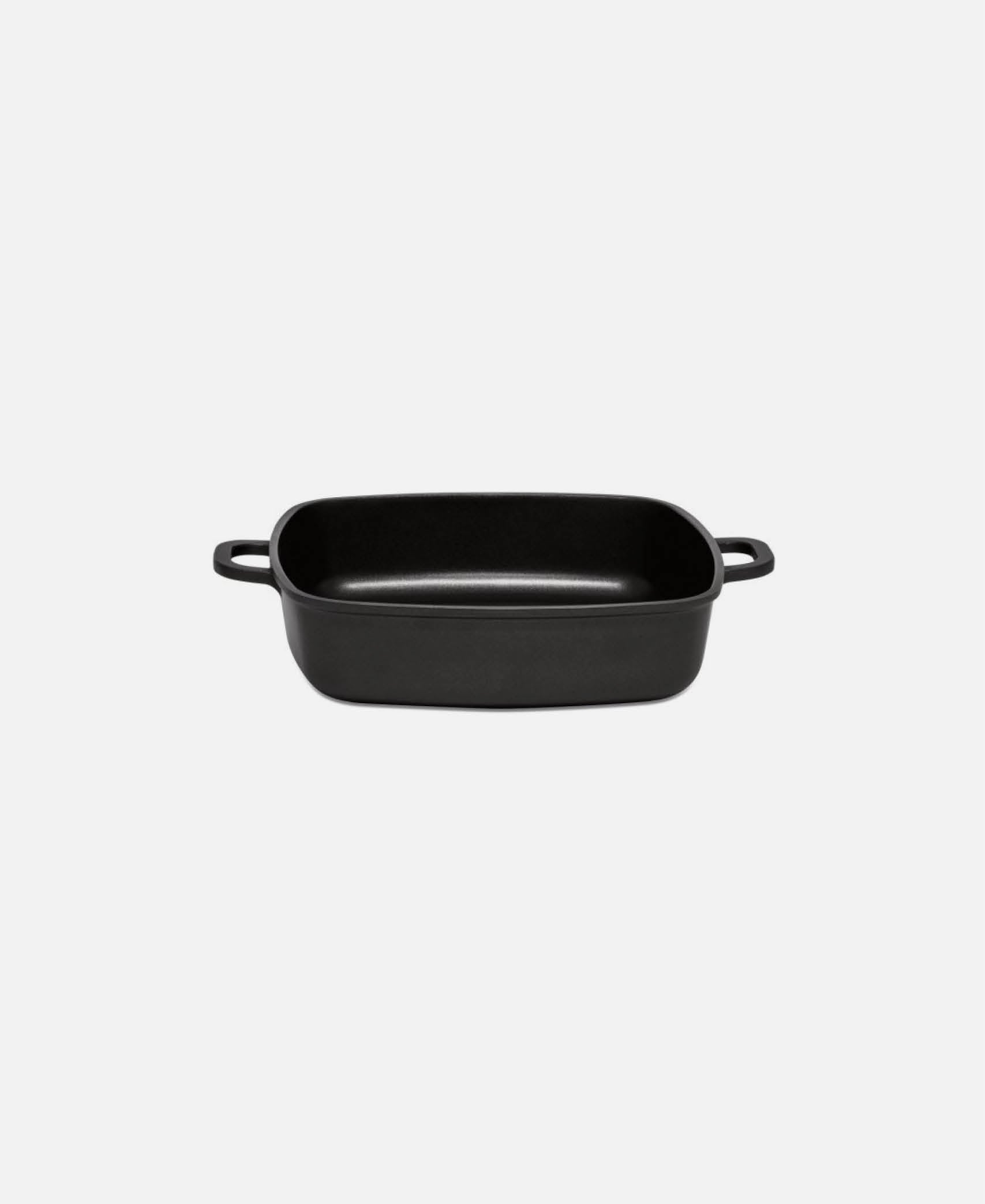 Cacerola cuadrada antiadherente s/ tapa Black Series - Negro
