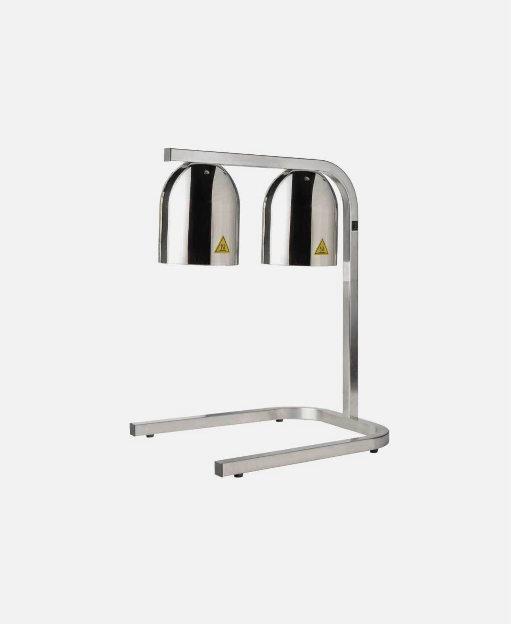 Lámparas mantenedoras doble c/ base - Inox