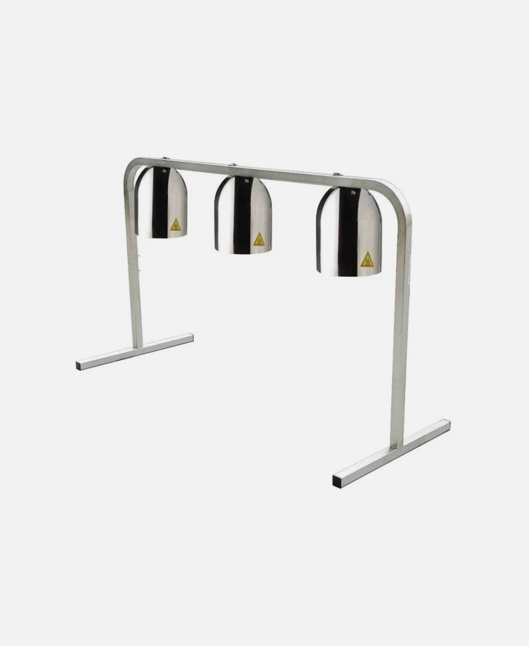 Lámparas mantenedoras triple c/ base - Inox