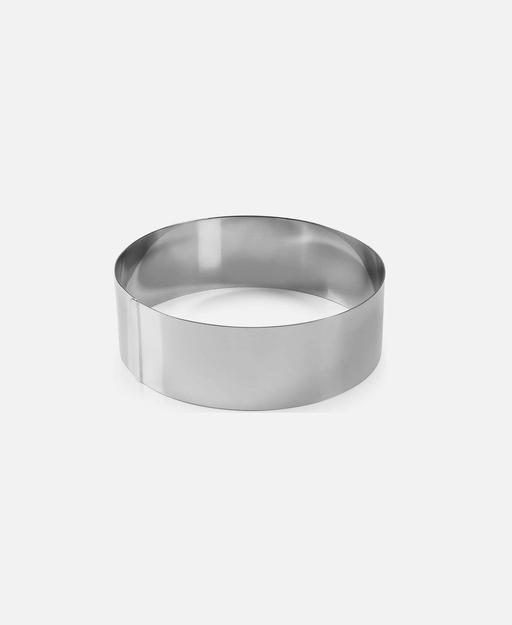 Molde Aro Redondo - Inox Ø 12 x 4 cm