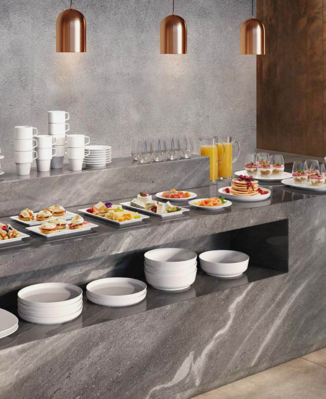 Plato Llano Rectangular Affinity - Blanco