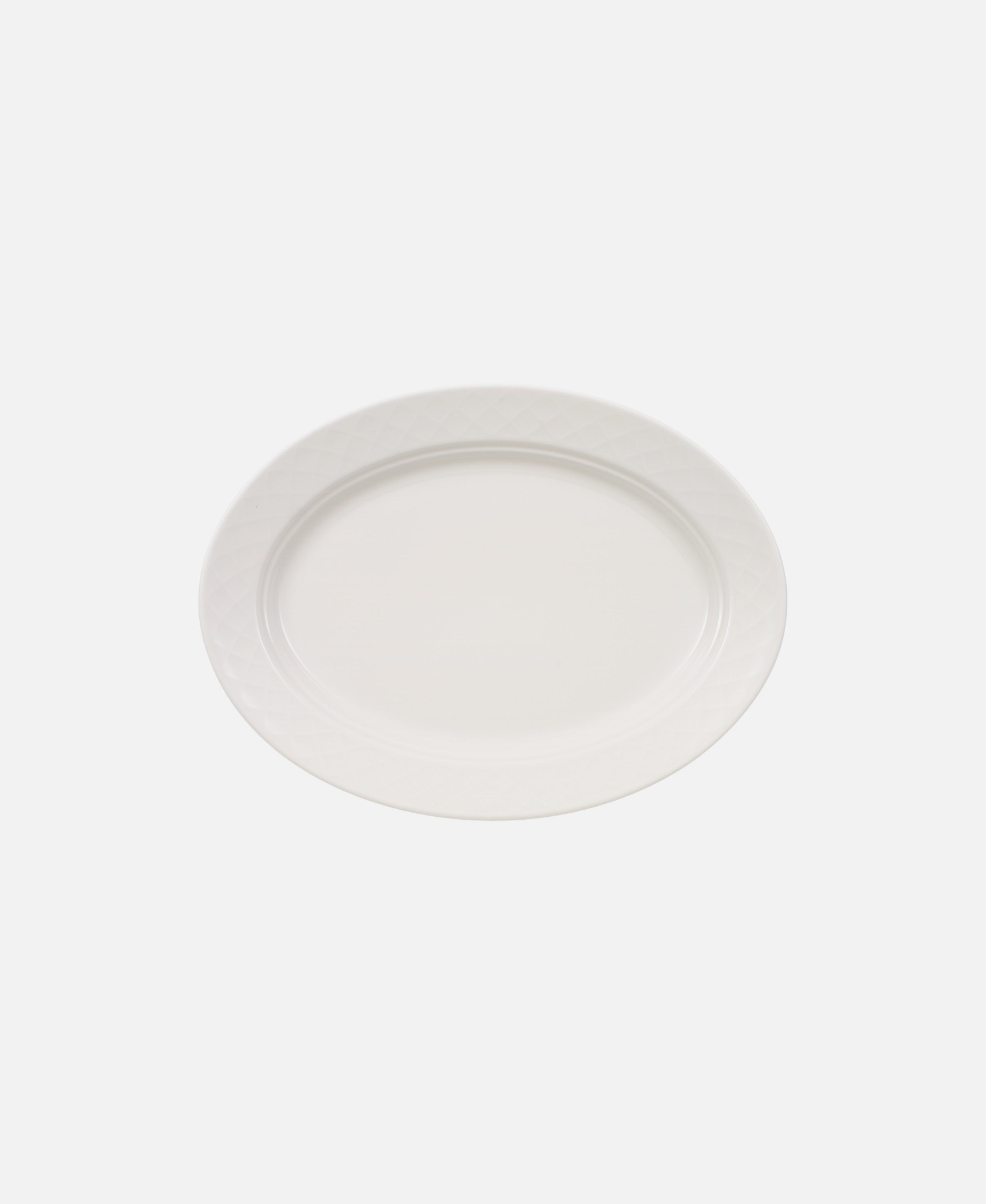 Bella Oval Dinner Plate - White