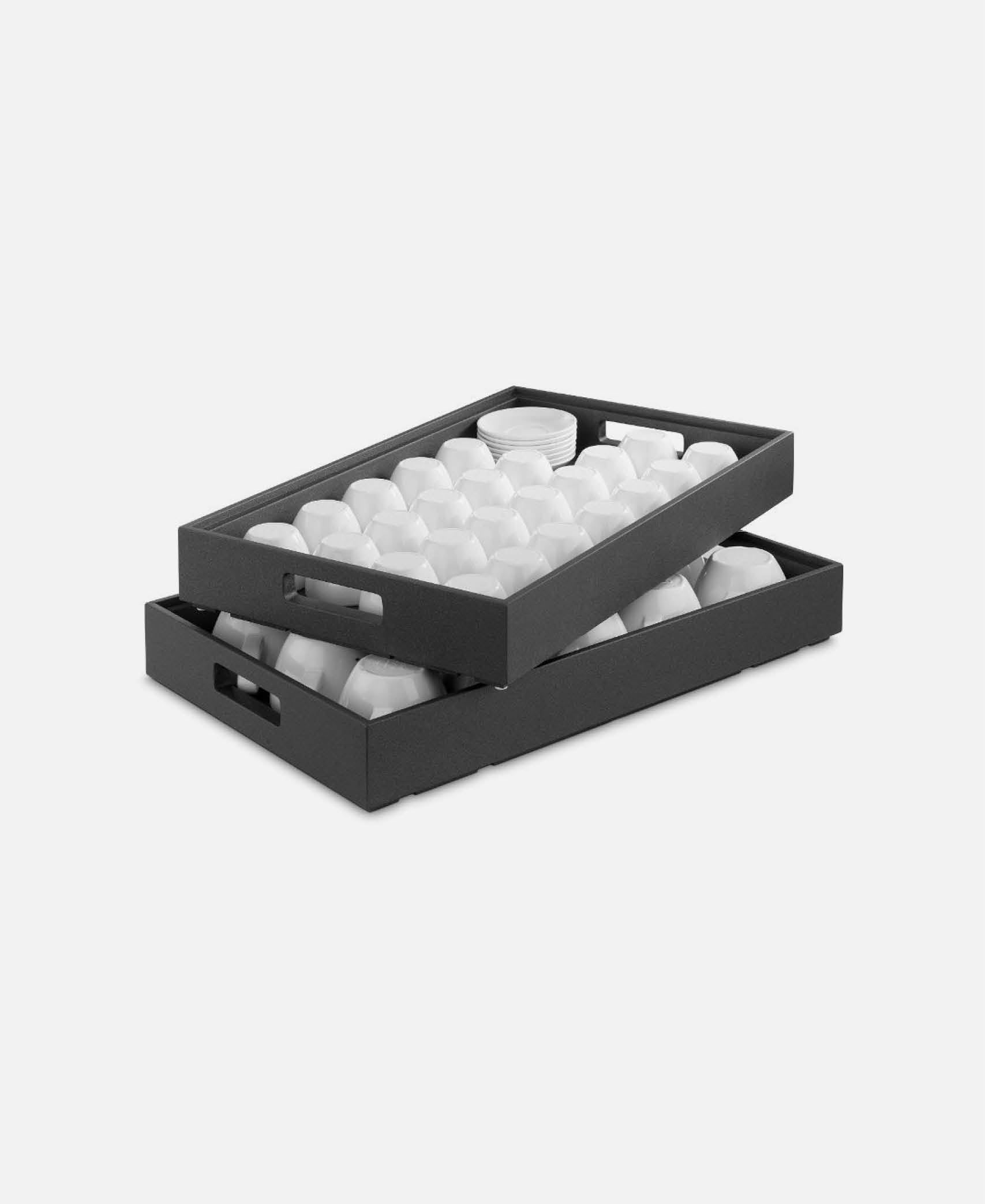 Bandeja GN 1/1 Cubic - Negro 53,9 x 33,5 h 7,7 cm