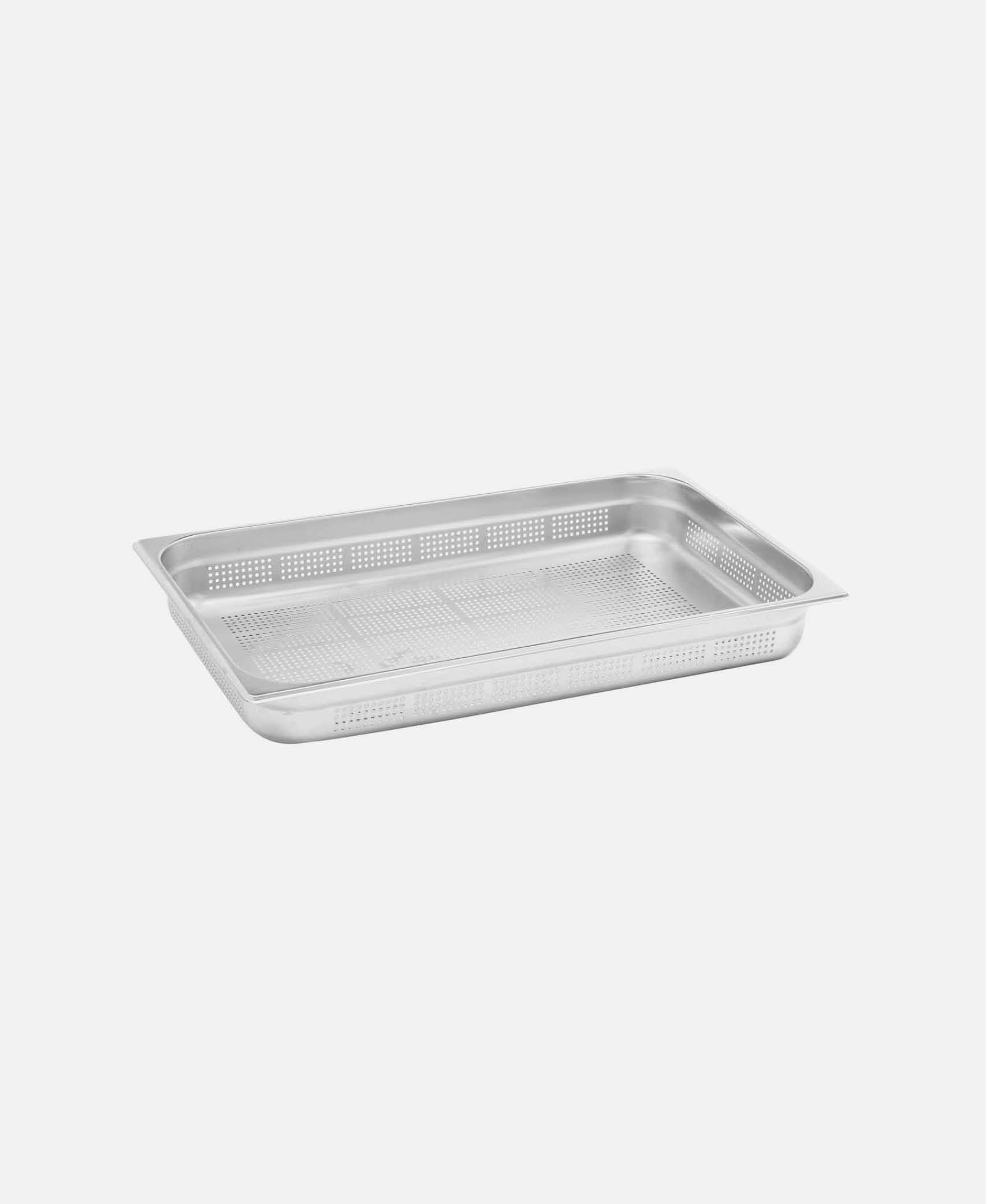 Cubeta Perforada GN 1/1 - Inox 53 x 32,5 h 15 cm