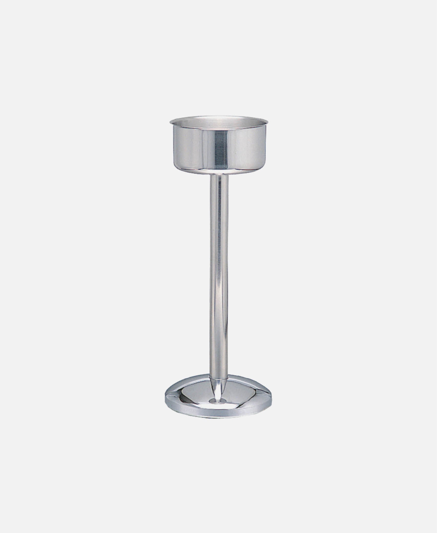 Pie Cubo Champán - Inox Ø 22 x 69 cm