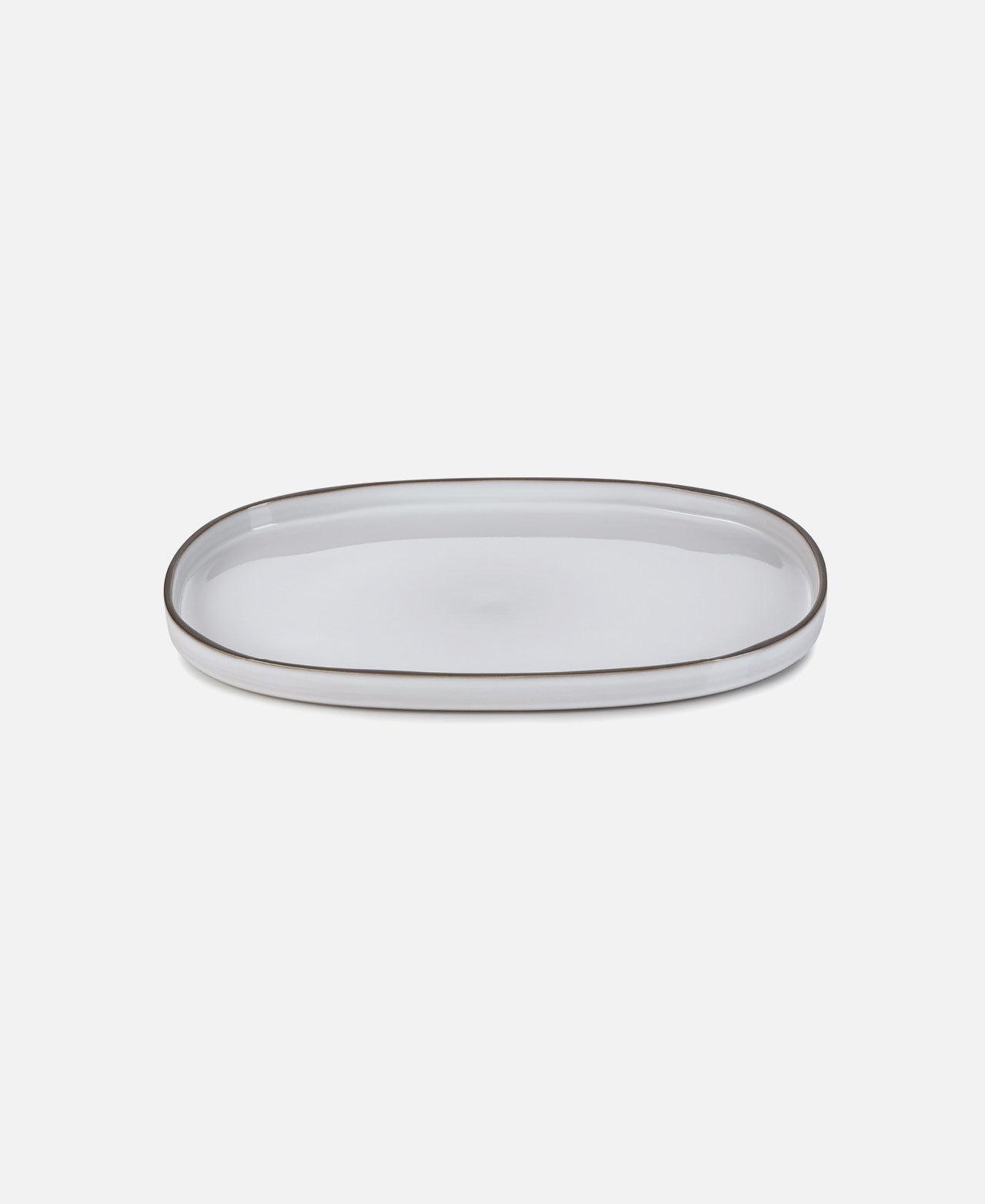 Caractere Oval Plate - Cumulus White