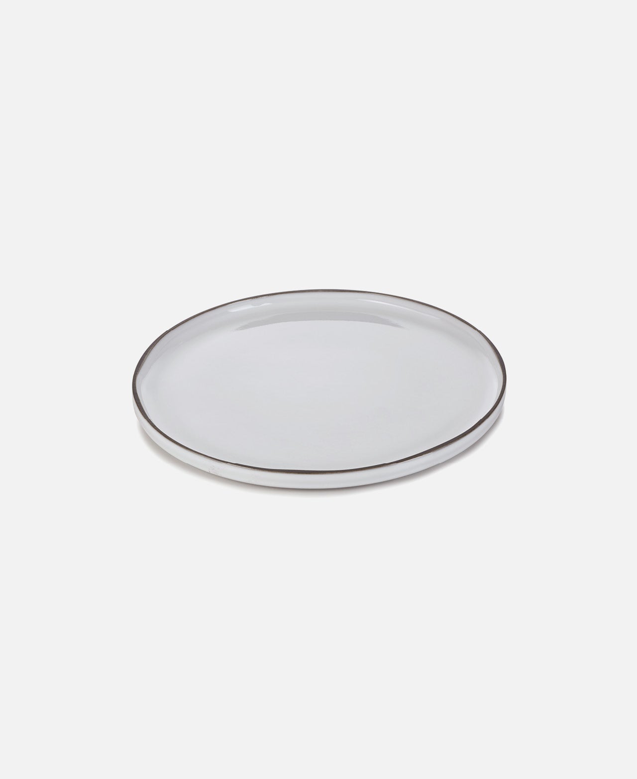 Caractere Round Plate - Cumulus White