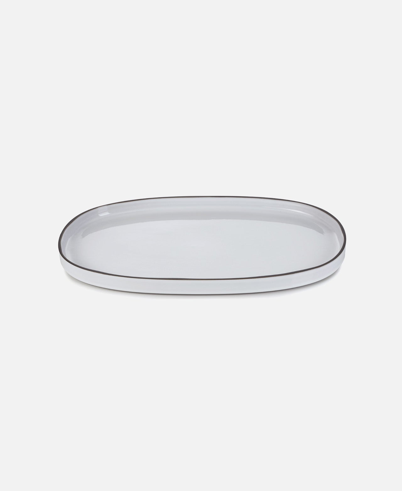 Caractere Oval Plate - Cumulus White