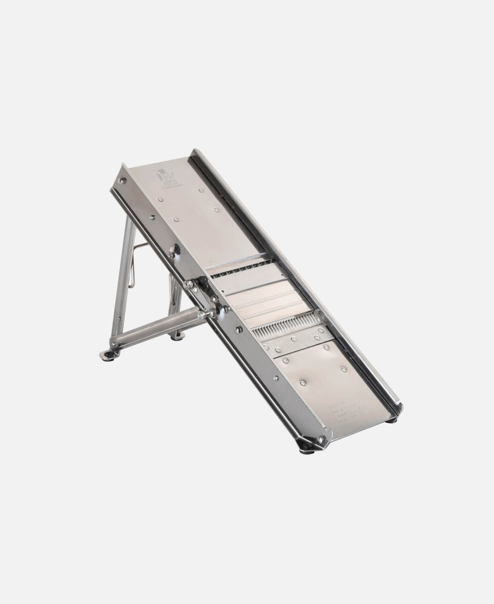 Mandolina Carro Empujador - Inox 41 x 13,5 h 4,5 cm